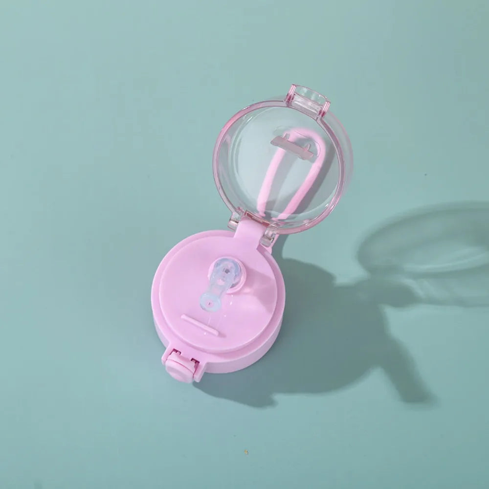 Cute Mini Thermos Cup with Straw Stainless Steel Pocket Insulated Bottle Portable Mini Kawaii Kids Water Cup Drinkware Thermos
