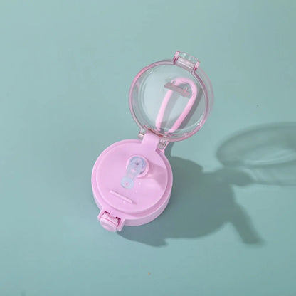 Cute Mini Thermos Cup with Straw Stainless Steel Pocket Insulated Bottle Portable Mini Kawaii Kids Water Cup Drinkware Thermos
