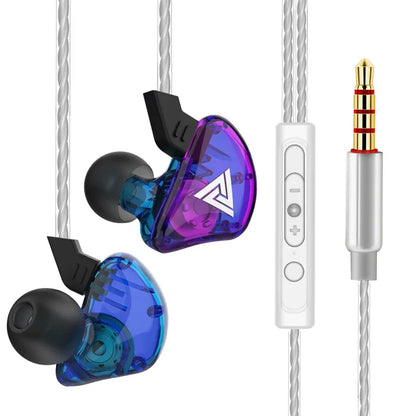 QKZ CK5 FiLe Wired Earphone Professional Gaming And Sports Noise Cancelling Headphones with Microphone HiFi Music Earphone