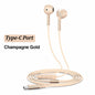 USB Type C Wired Headphones 9D HiFi Stereo Headset 3.5mm Music Earphones With Mic Volume Control For Samsung iPhone 17 16 Xiaomi