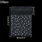100pcs Plastic Transparent Cellophane Bags Polka Dot Candy Cookie Gift Bag Self Adhesive Candy Bags for Wedding Birthday Party
