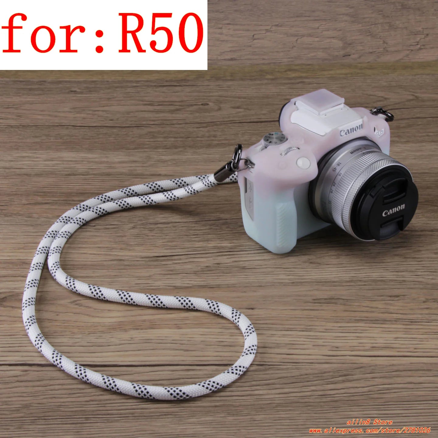 for Canon EOS-R100 Camera Soft Case R50 Silicone shell protective cover Prevent scratching the camera bag One shoulder neck bag