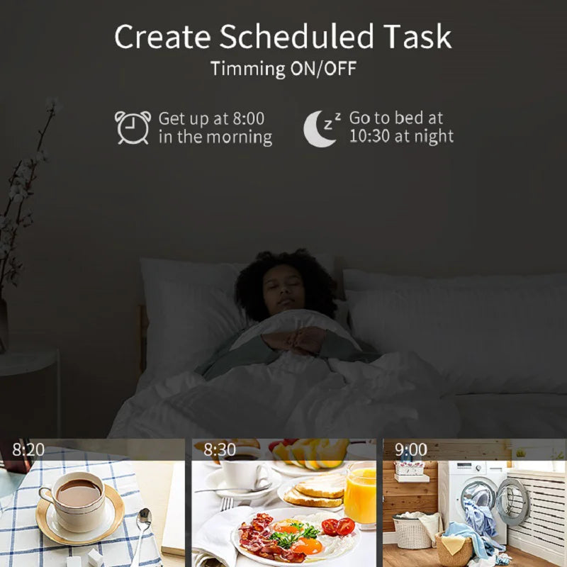 Tuya Zigbee EU Plug 16A Smart Home Voice Control Energy Monitoring Child Lock Schedule Timer Power Socket for Alexa Google Home