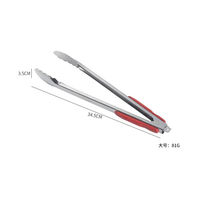 Stainless Steel Cooking Utensils Food Tongs Kitchens Accessories Pastry Folder Bbq Home Kitchen Anti-scalding Handle Clip Garden