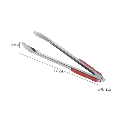 Stainless Steel Cooking Utensils Food Tongs Kitchens Accessories Pastry Folder Bbq Home Kitchen Anti-scalding Handle Clip Garden