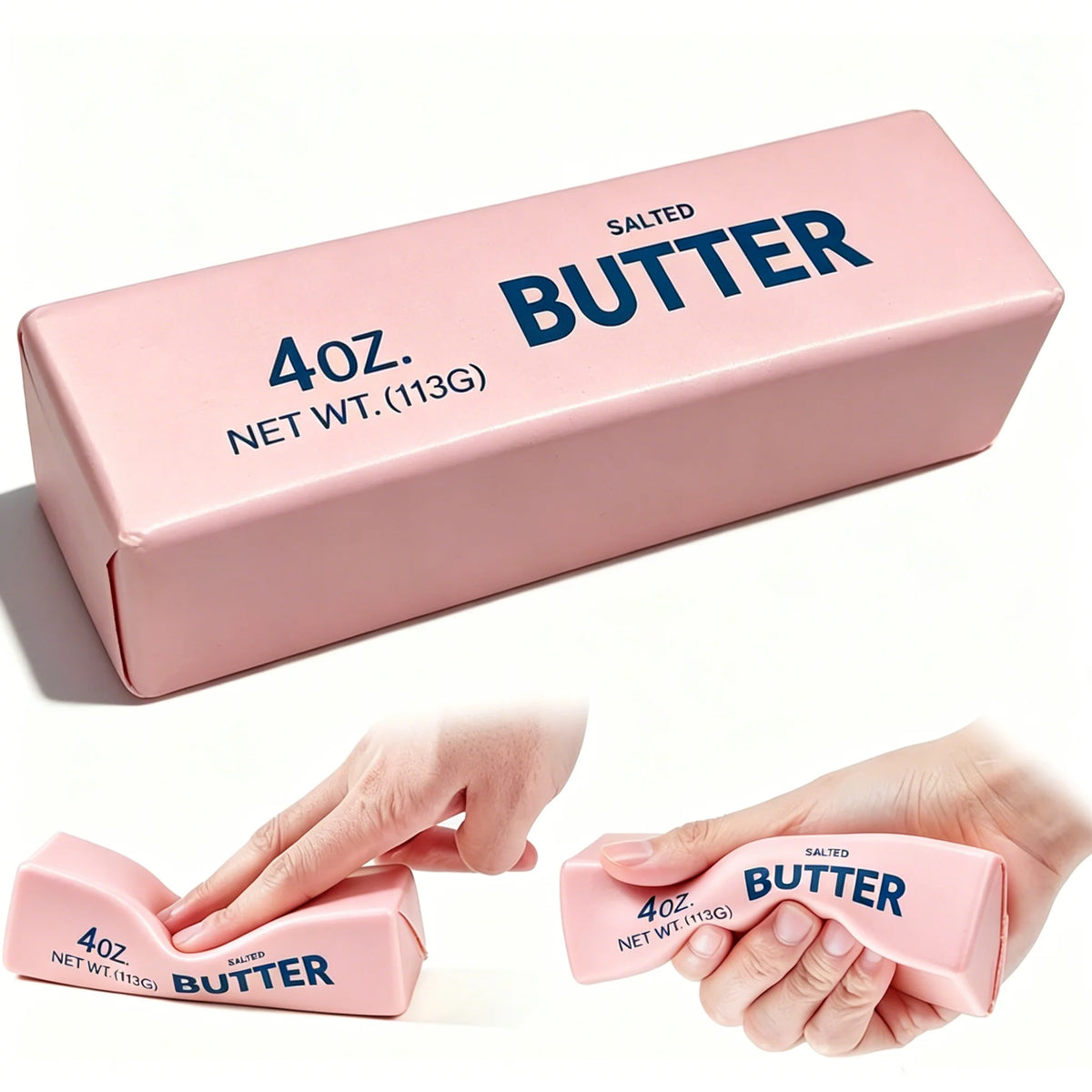 New Soft Slow Rebound Butter Stick Realistic Silicone Squeeze Stress Relief Gadget Desk Office Accessory Funny Anti-Anxiety Gift