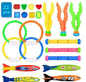 Swimming Diving Toys Set for Kids Children's Pool Treasure Hunt Games Diving Torpedo Water Ring Diamond Water Suit Toys Gift