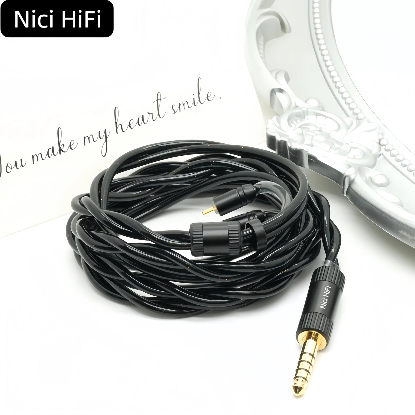 Nici HiFi-29S IEM Cable with 0.78mm 2-Pin QDC TFZ Dual 3.5mm to 4.4mm Balanced Upgrade Cable for KZ ZSN PRO ZS10 Pro EDX TRN
