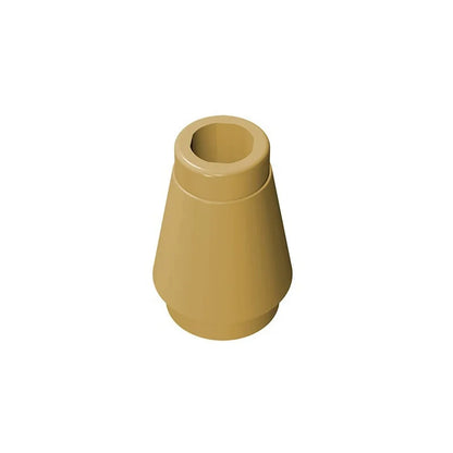 10PCS 59900 4589 1x1 Cone Block Moc Building Loose Parts Compatible with Brick DIY Children's Toy Assembly Gift