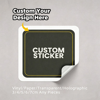 1/48/120/192PCS Custom Stickers Personalized Waterproof Self Adhesive Labels Custom Logo Text Image Vinyl Decals for Any Use