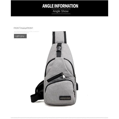 Chest Bag Men's One Shoulder Crossbody Bag Large Capacity Outdoor Sports Leisure Fashion Small Shoulder Bag Backpack Men's