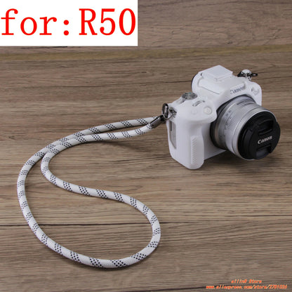 for Canon EOS-R100 Camera Soft Case R50 Silicone shell protective cover Prevent scratching the camera bag One shoulder neck bag