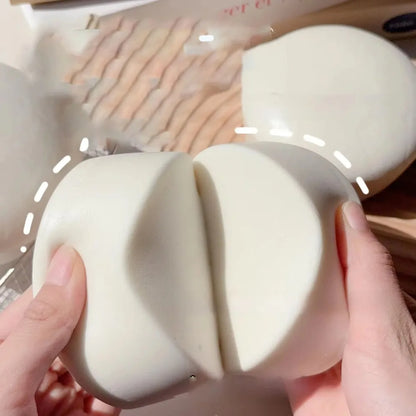 Round Bread Chunks Yogurt Cake Bread Squeeze Toy Soft Stress Relief Slow Rising Sensory Fidget Toys for Adults Relaxing Gifts