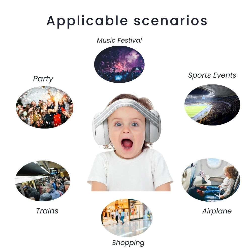 Infant Earplugs Hearing Protection On Baby Essential Noise Canceling Headphones Against Baby Noise Prevention Headset For Babies