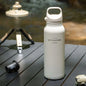 JUSTINLAU 600ML Insulated Bottle with Pop-up Lid Stainless Steel Keep Hot＆Cold Thermal Mug Outdoor Sports/Travel Water Cups