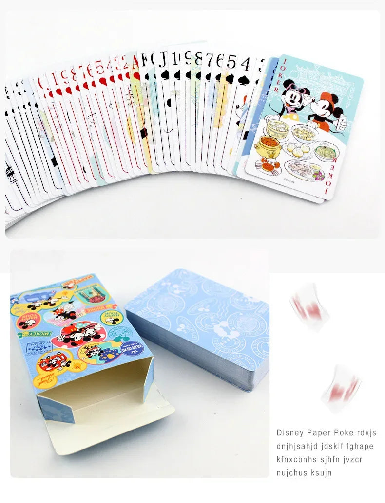 Disney Mickey Frozen Stitch Poker Lots-o'-Huggin' Bear Playing Cards Playing Cards Poker Indoor Family Entertainment Board Games