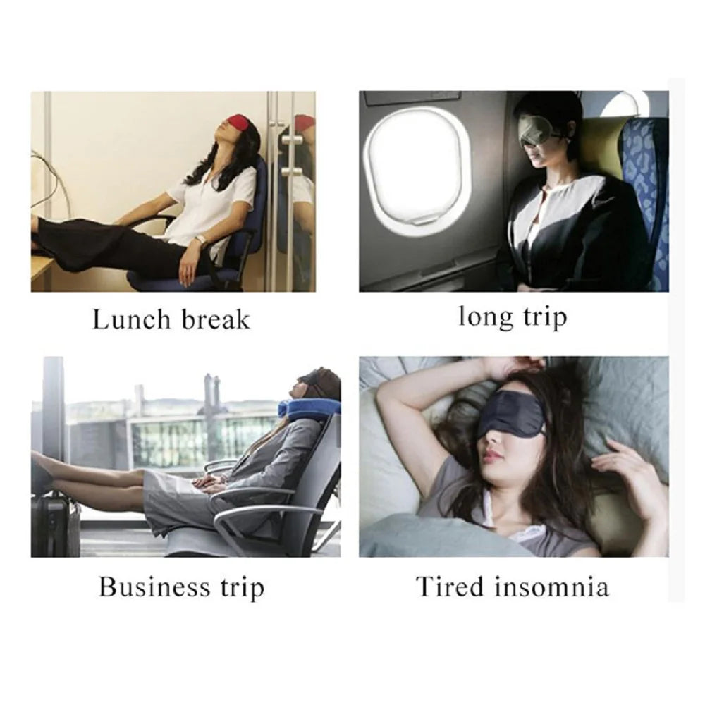 Soft Imitated Silk Sleep Eye Masks Travel Relax Shading Eyepatch Nap Health Eye Care Shield Sleeping Blindfold Eye Cover Masks