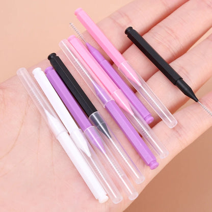 20/50PS Portable Mini Eyebrow Brushes Disposable Eyelash Brow Lifting Brush Applicators Lash Extension Comb Beauty Makeup Tools