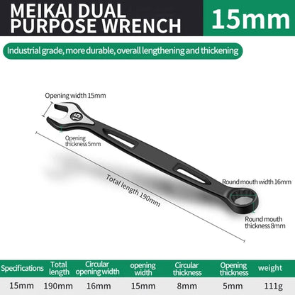 8mm-32mm Ratchet Wrench Dual-purpose Metric Setdouble Offset Ring Spanner Universal Spanner For Car Repair Hand Tool