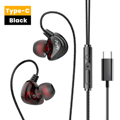 OLAF DAC Type C Earphones Wired Headset USB C Gamer Headphones Cable Handsfree Type-C Earbuds For iPhone16 15 Samsung S23 Xiaomi