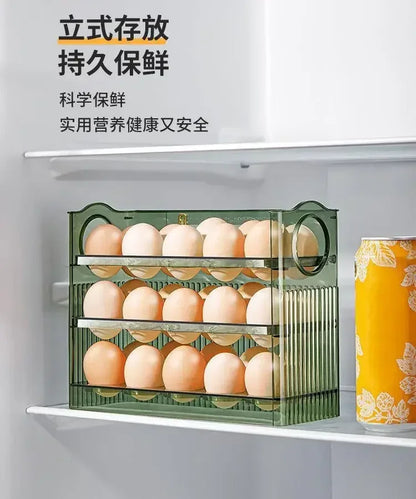 Egg Storage Box Side Door of Refrigerator Storage Organizer Kitchen Reversible Special Egg Storage Tray Kitchen Accessories