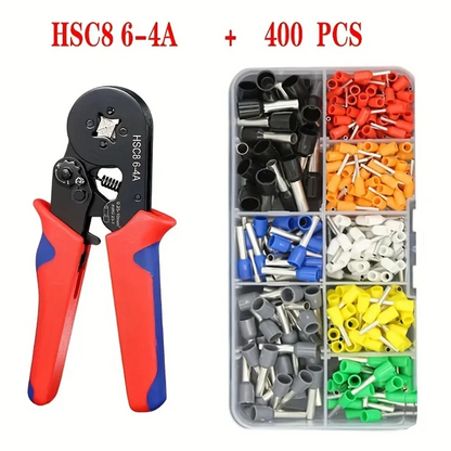 Crimper Plier HSC8 6-4 0.25-10mm ² 23-7AWG For Ferrule Tubular Terminals Ferrule Crimping Clamp Set Wire Head Electrician Tool