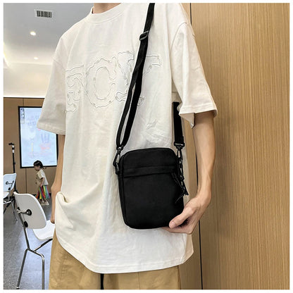 Men’s Women Small Crossbody Shoulder Bag, Lightweight Casual Sling Bag with Multi Zipper Pockets for Travel, Work, Daily Use