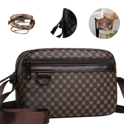 Stylish Patterned Men's Crossbody Bag for Daily Outings Compact Lightweight Versatile Casual Functional Travel Bag