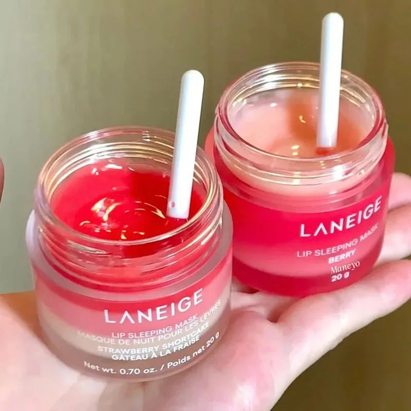 Laneige Gummy Bear Vanilla Strawberry Lip Mask Plumping Gloss Lip Gloss Lip Oil Moisturizing Balm Exfoliating Daily Care Balm