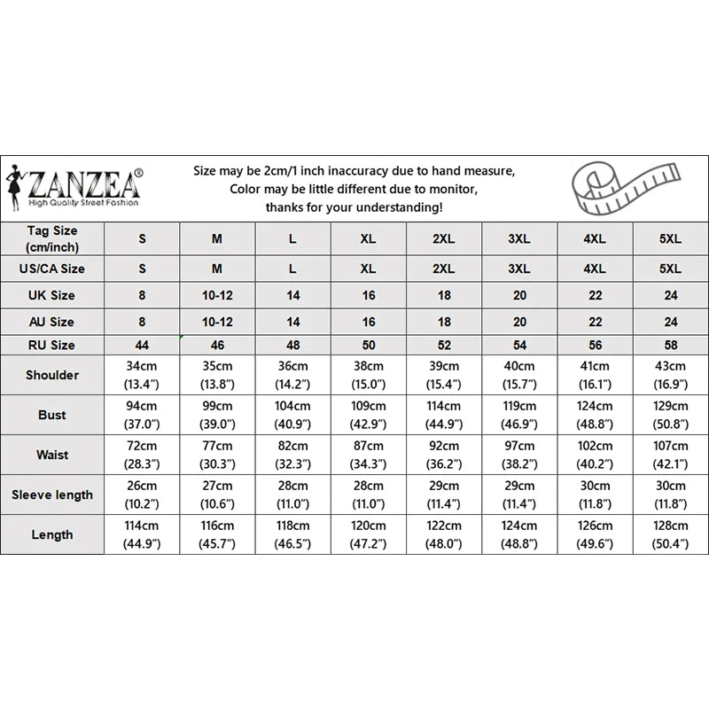 ZANZEA Elegant vColor-Blocked Bodycon A-Line Midi Dress Lapel Collar Short Puff Sleeves Ruched Waist Office Work Vestidos
