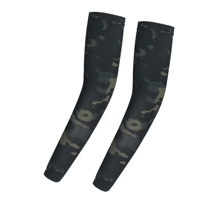 Cooling Arm Sleeves Tactical Camo Sun Protection Breathable Ice Silk UV Guard