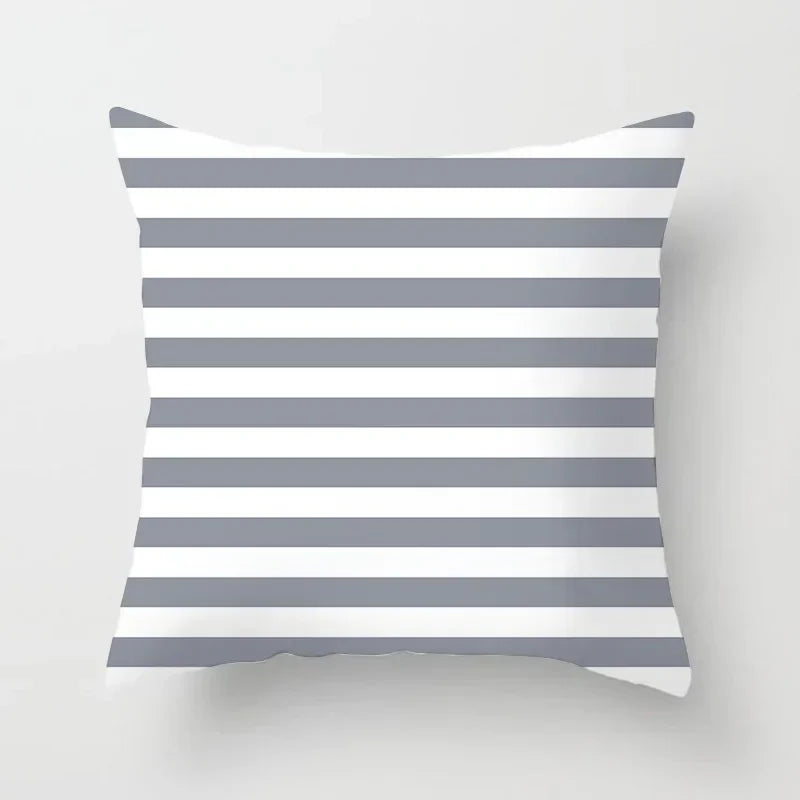 European Gray Pillowcase Geometric Pillow Cover Sofa Cushion Cover Garden Throw Pillows Hotel Outdoor Cushions car Chair 45X45cm