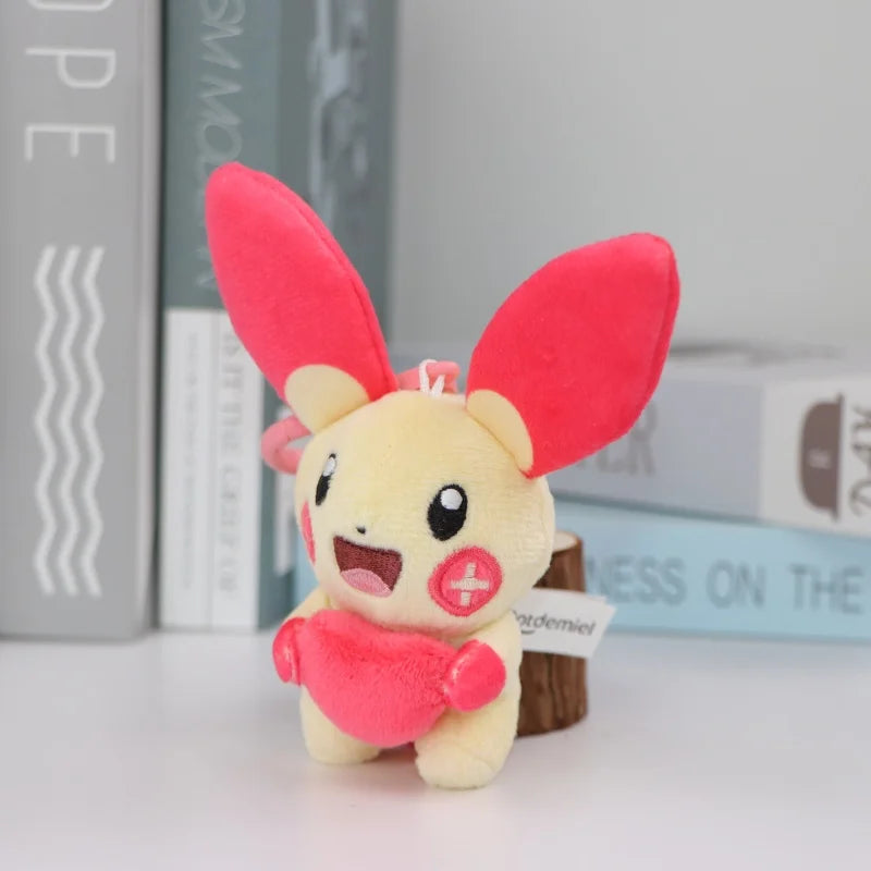 Pokemon Plush Keychain Anime Jigglypuff Gengar Sprigatito Urchin Mimikyu Sylveon Mew Umbreon Rowlet Stuffed Plushies Toys Gifts
