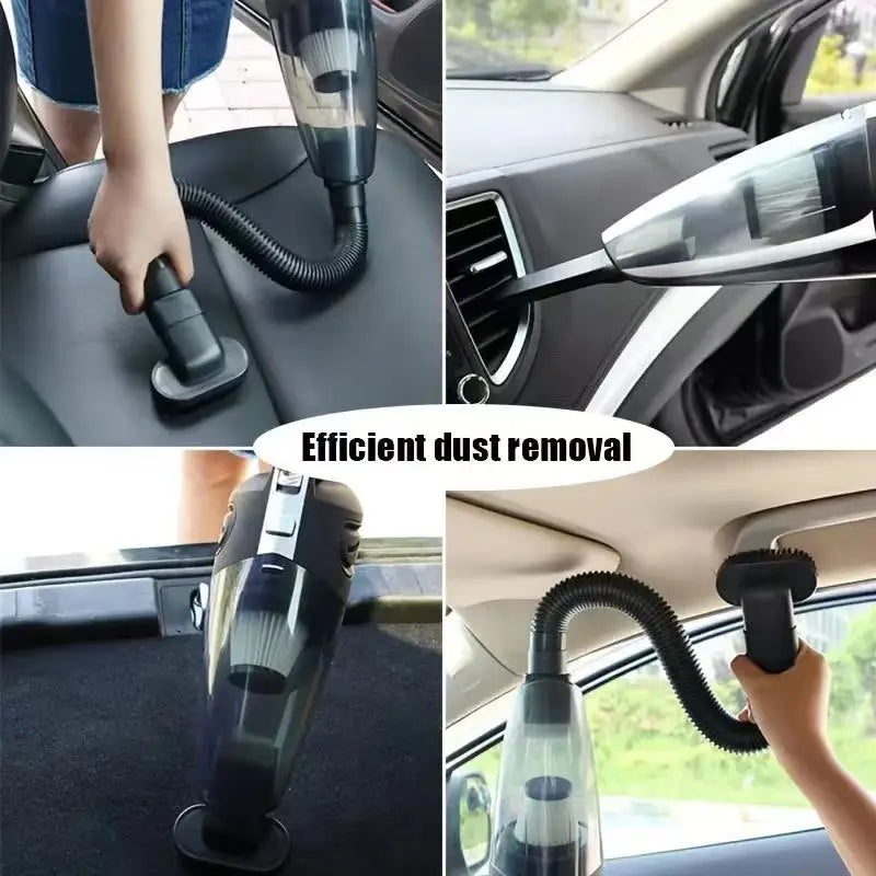 Handheld Vacuum Cordless Powerful Cyclone Suction Portable Rechargeable Vacuum Cleaner Quick Charge for Car Home Pet Hair