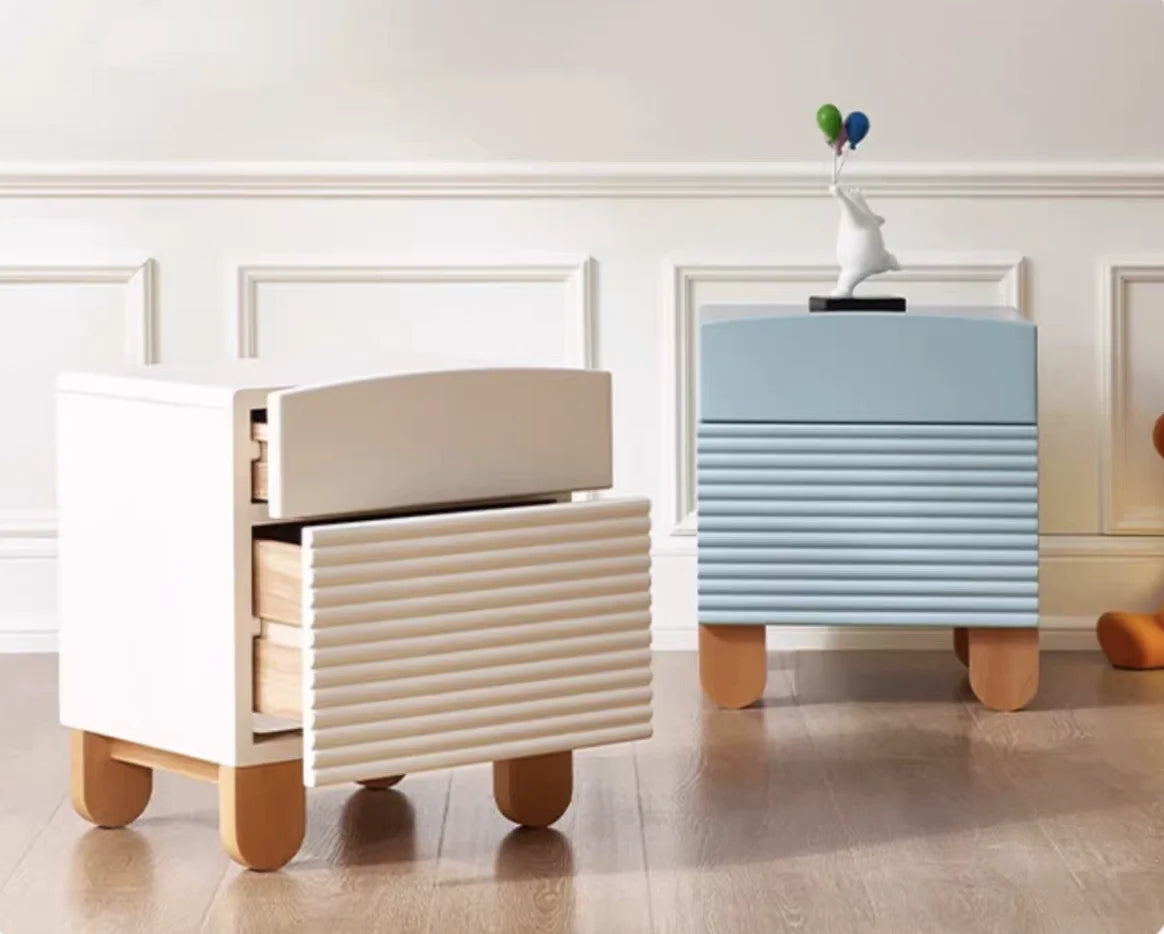 M5021 Birch And Beech Wood Kid Nightstand Children Night Table Boy Bedside Table Girl Bedstand