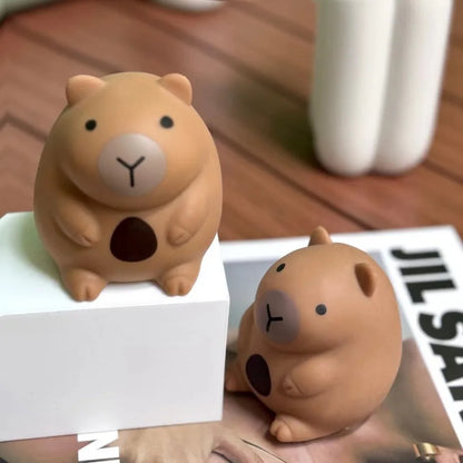 Little Chubby Capybara Squeeze Toys Cute Capibara Slow Rebound Release Squeeze Toy Kapibara Stress-relieving Mini Fidget Toys