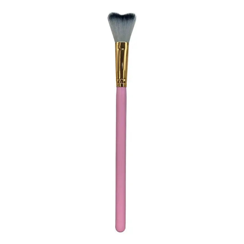 1Pc Curved Lash Shampoo Brush - Soft Bristle For Eyelash Extension Cleansing Makeup Removal Bath Swoop Beauty Tool