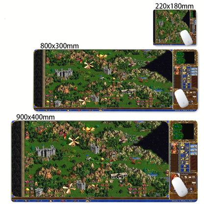 Gaming Laptops Keyboard Mat Desk Protector Gamer Mats Anime Heroes of Might and Magic 3 Map Deskmat Laptop Accessories Mouse Pad