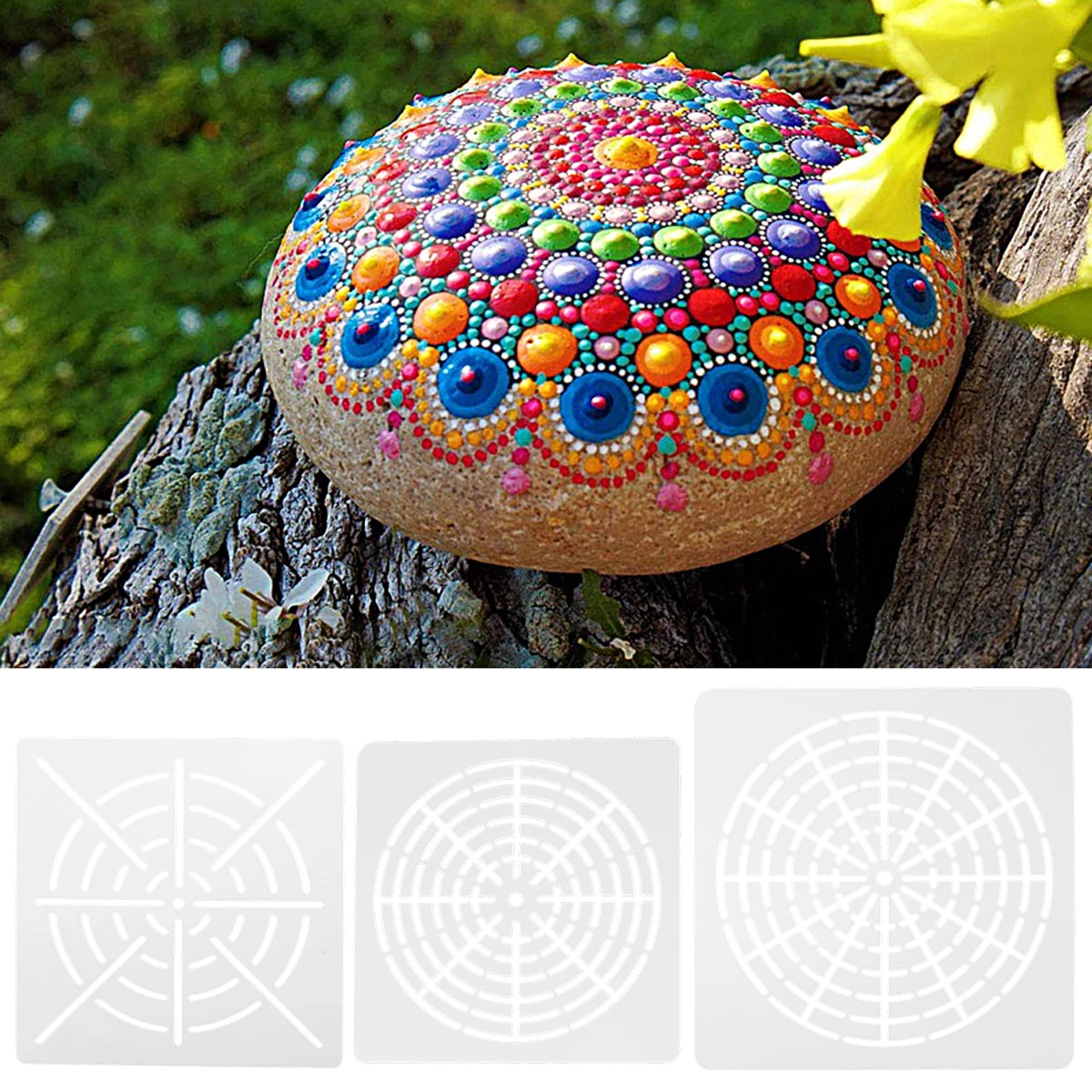 Mandala Dotting Tools for Rock Painting Kits Dotting Art Pen Paint Stencil Drawing Stylus Brush Art Supplies Mandala Art Tool