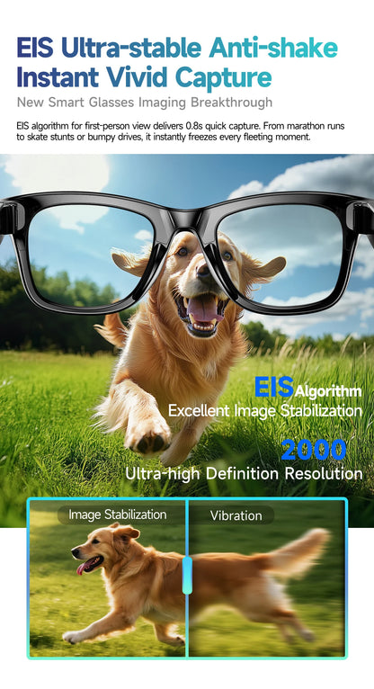 2026 New AI Smart Glasees With 800W Camera Video Recording AI Photo Recognition Bluetooth Call Translation Voice Sunglasses Man
