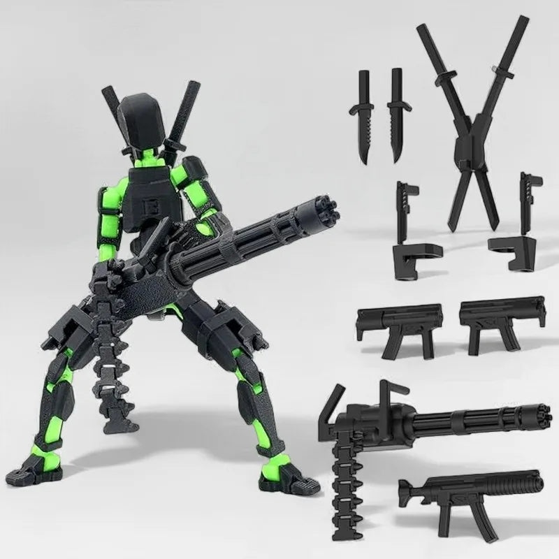 T13 Titan 13 Action Figure Set Robot Action Figure 3D Printed Robo 13 Action Fidget Toys For Collectors Desktop Decorations