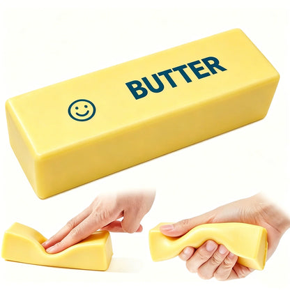 New Soft Slow Rebound Butter Stick Realistic Silicone Squeeze Stress Relief Gadget Desk Office Accessory Funny Anti-Anxiety Gift