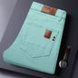 6 Colors New Jeans Men's Stretch Cotton Denim Pants Classic Straight Fashion Fit Autumn Business Casual Trousers Man Clothes