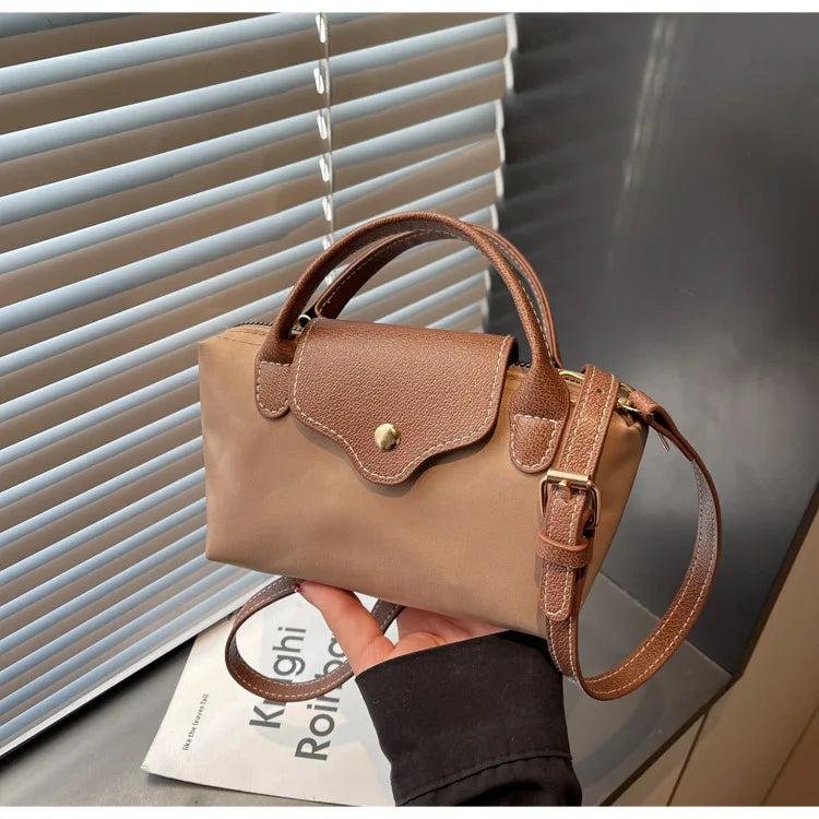 Retro Casual Fashion Ladies Shoulder Bag Stylish Trendy Crossbody Bag Quality Small Square Bag Urban Minimalist Style Polyest...