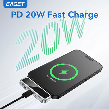 Dysk flash USB Eaget 64 GB/128 GB/256 GB/512 GB typu C — i30, z wyświetlaczami LCD i szybkim ładowaniem PD 20 W do telefonu i tabletu