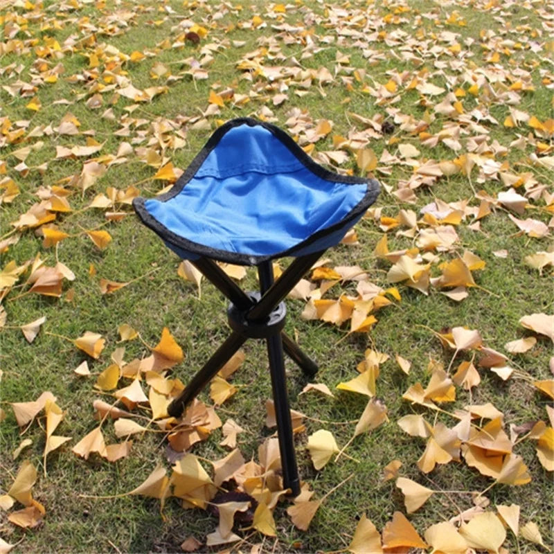 Portable 1PC Foldable Beach Chairs Outdoor Triangle Stool Lightweight Ultralight Camping Fishing Picnic Chair Multifunction