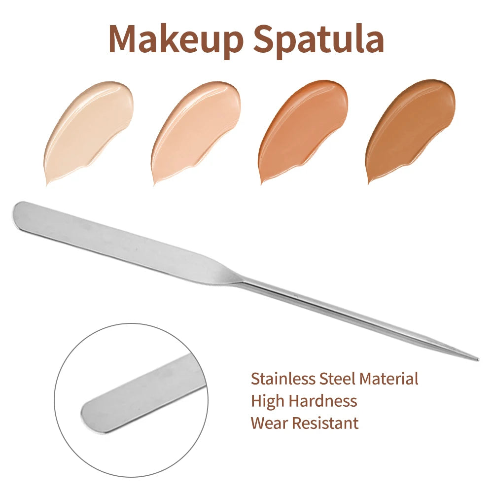 Stainless Steel Foundation Spatula Makeup Paints Foundation Cream Mixing Stick Cosmetics Tools Makeup Spatula Stainless Steel