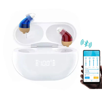 16 Channel Digital Hearing Aids APP Control Rechargeable Invisible Sound Amplifier Adjustable for Seniors Hearing Aids Audifonos