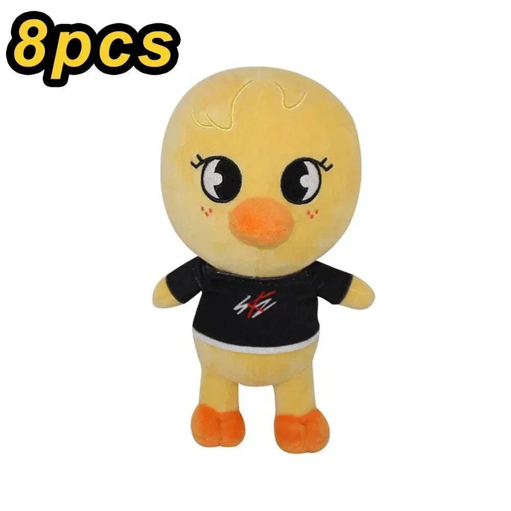 20cm 8pcs/Set Plush Toy Kawaii Skzoo Stray kids Plush Cartoon Stuffed Animal Doll Kawaii Companion Toys Room Decor Gift