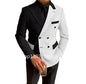 2 Piece Fashion Style Wedding Men Suits Slim Fit Peak Lapel Blazer Pants Formal Business Groom Wear Tuxedos Costume Homme